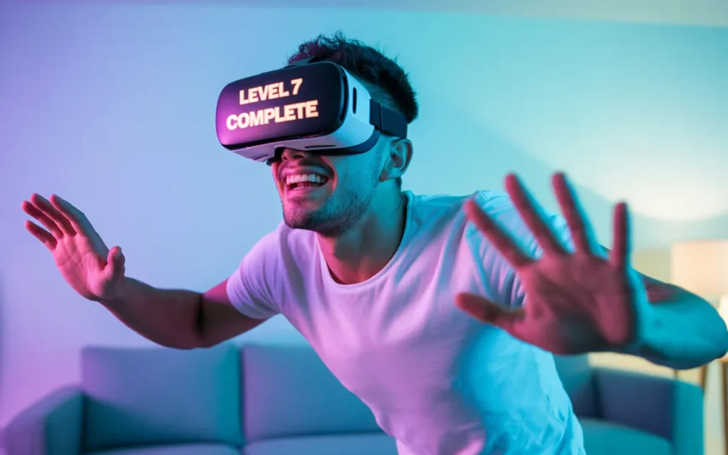 Óculos de realidade virtual moderno Evolução dos jogos TrustLoot 4