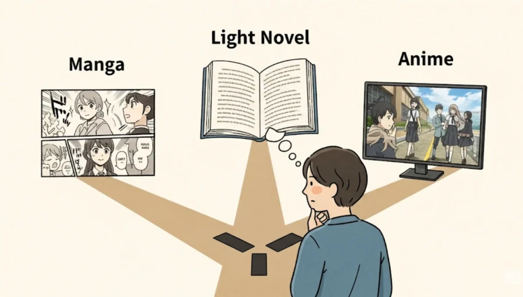 Mangá, light novel e anime