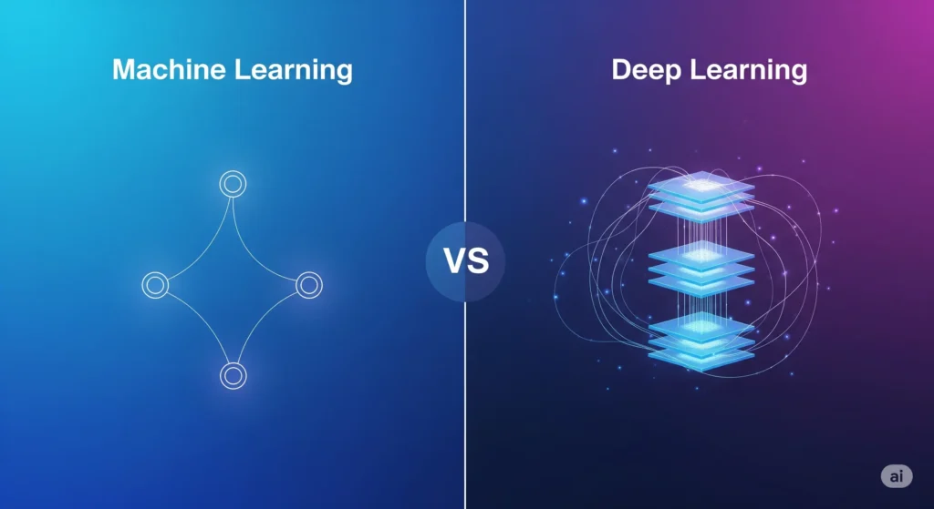 machine learning vs deep learning
